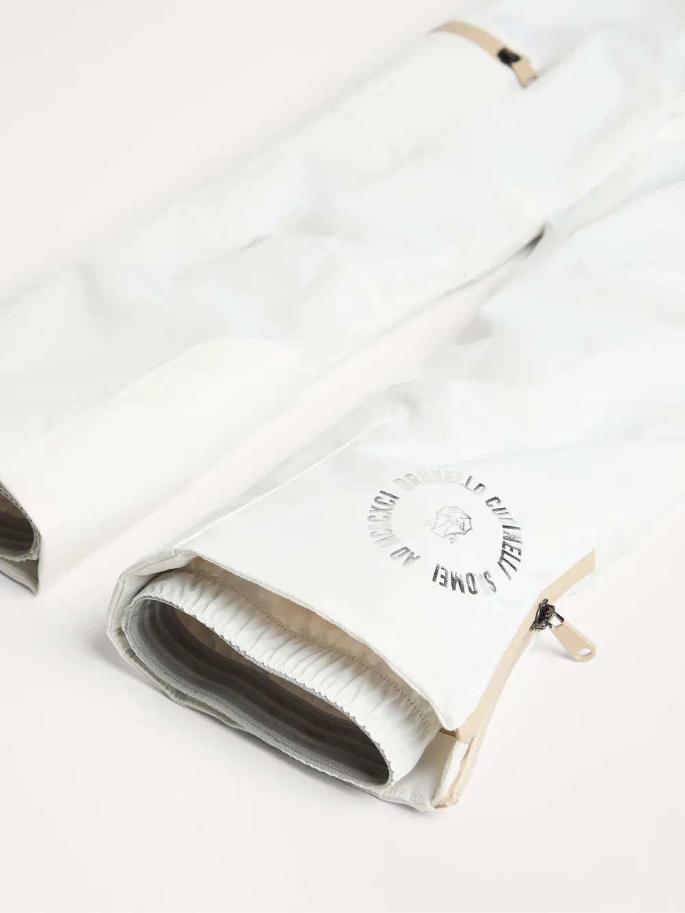 Brunello Cucinelli Kids Broek met logoprint Wit