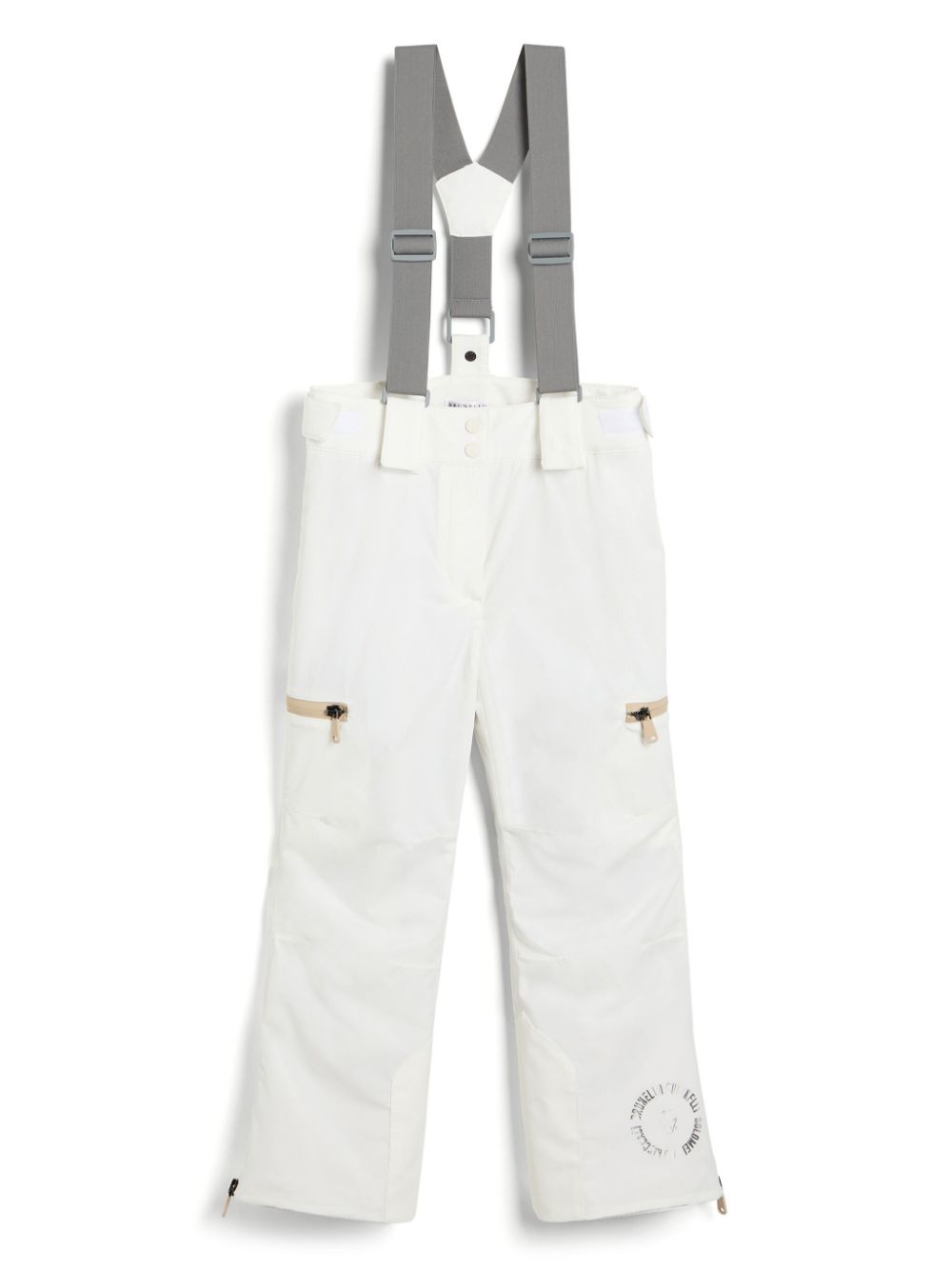 Brunello Cucinelli Kids Broek met logoprint Wit