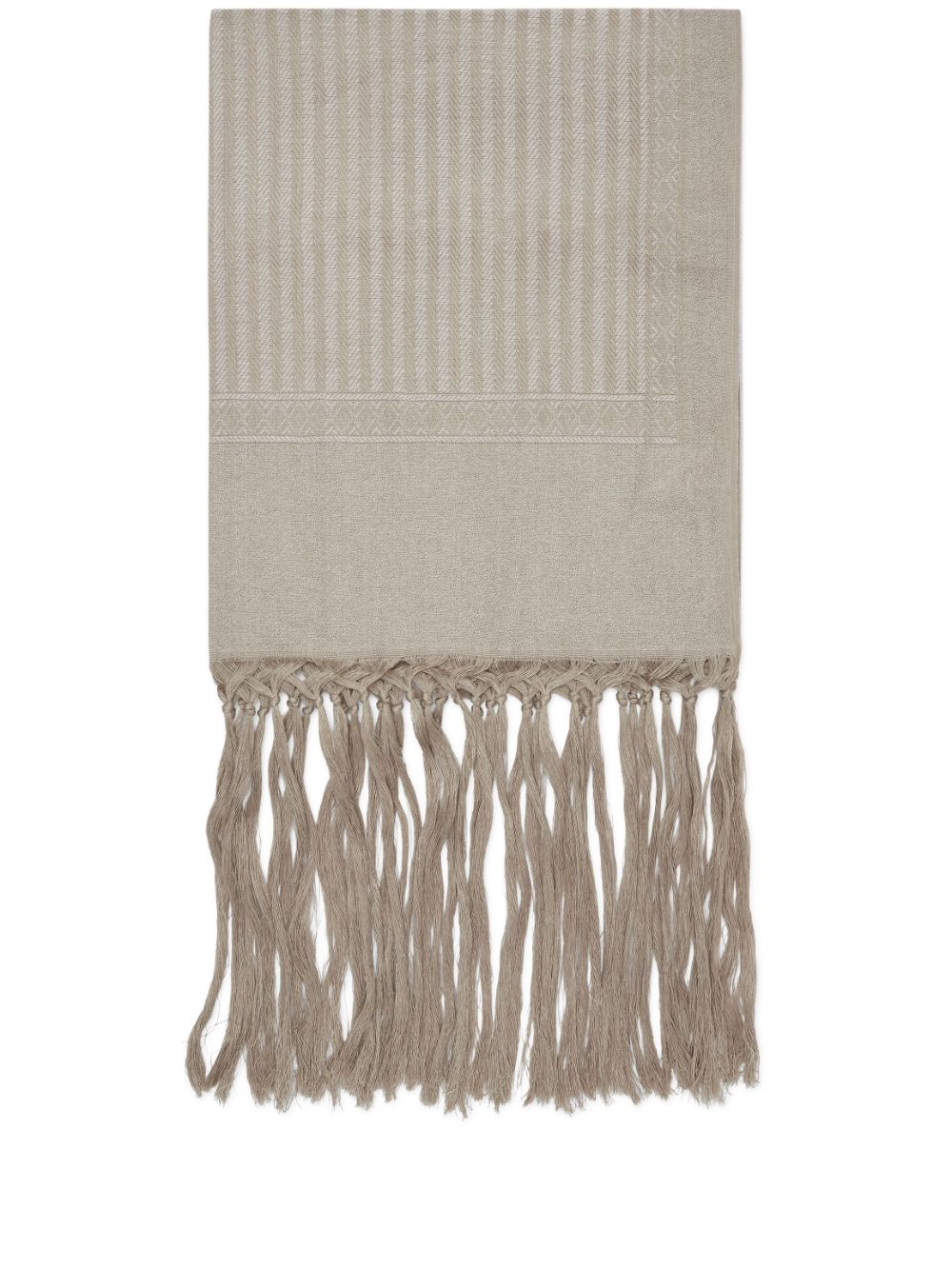 fringe-detail beach towel