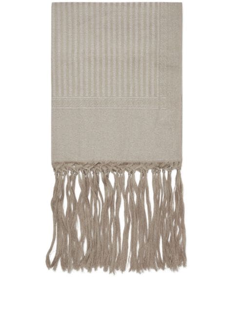 Brunello Cucinelli fringe-detail beach towel 