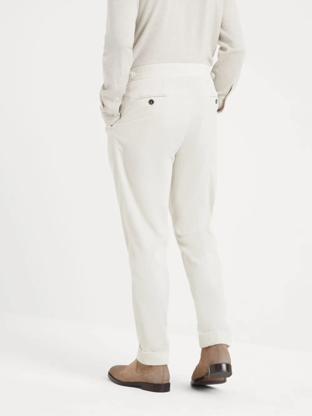Brunello Cucinelli Tailored Trousers In White