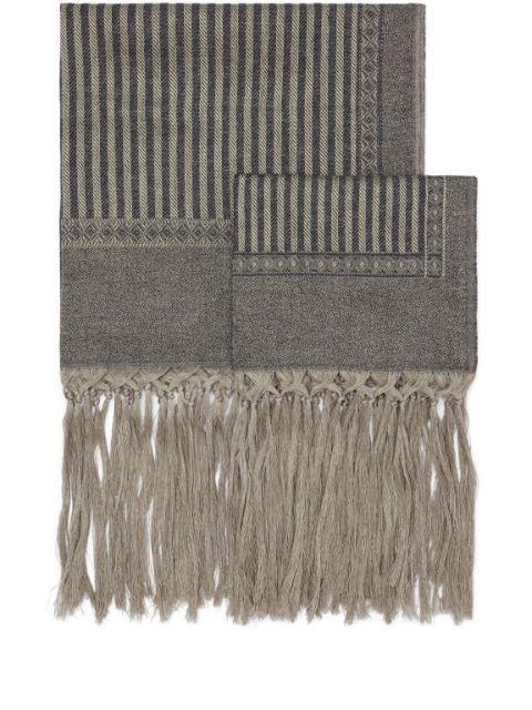 Brunello Cucinelli fringe-detail tablecloth (set of two) Men