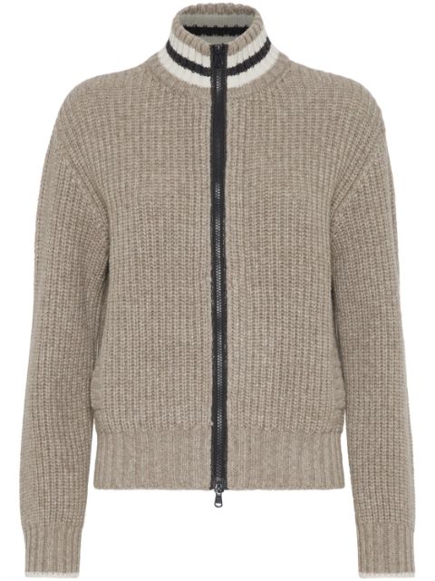 Brunello Cucinelli ribbed knit cashmere cardigan Women