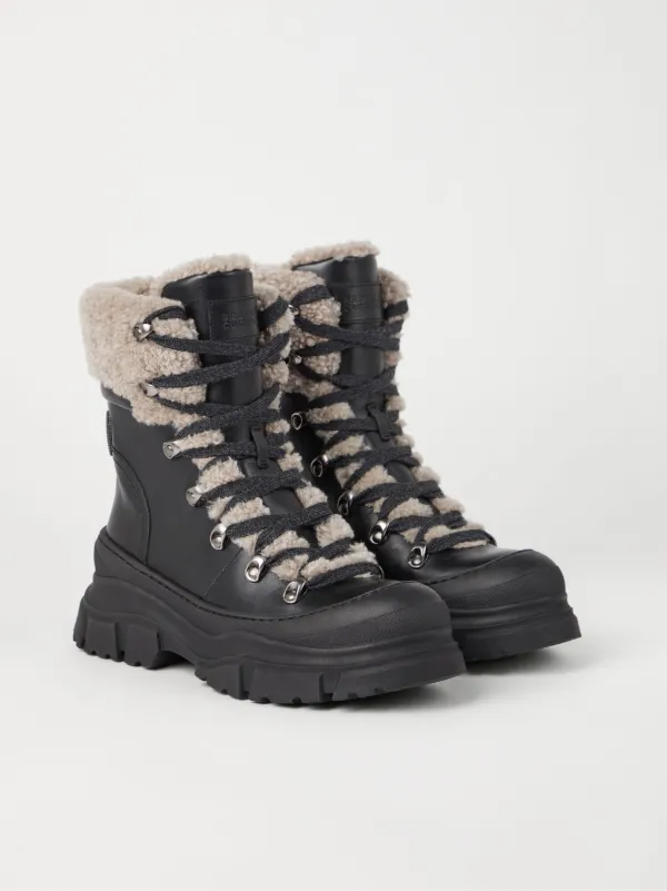Brunello cucinelli combat boots deals