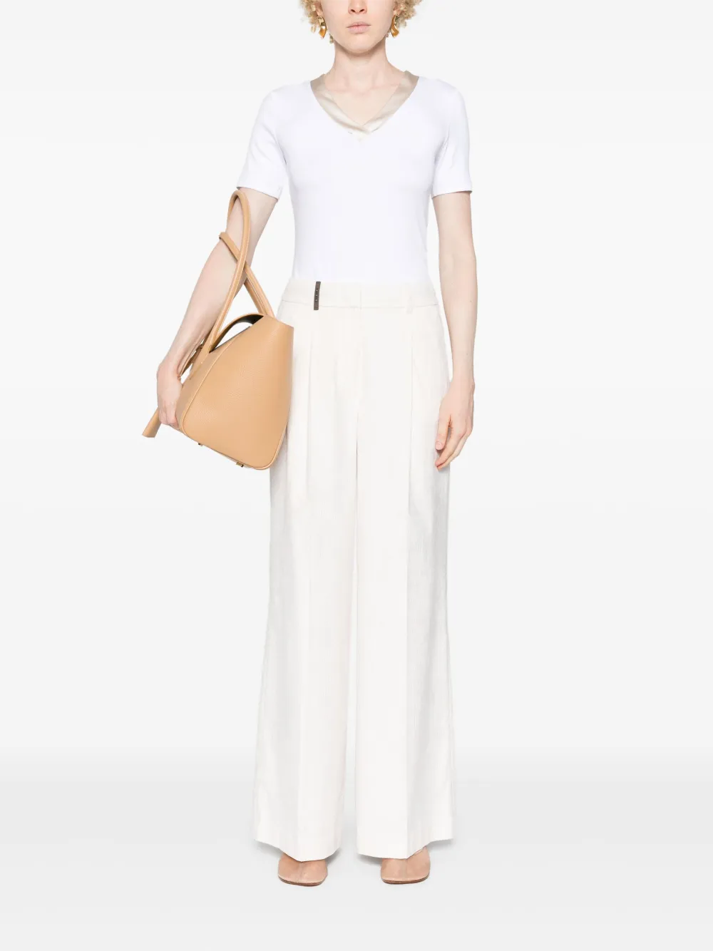 knee-length chino shorts