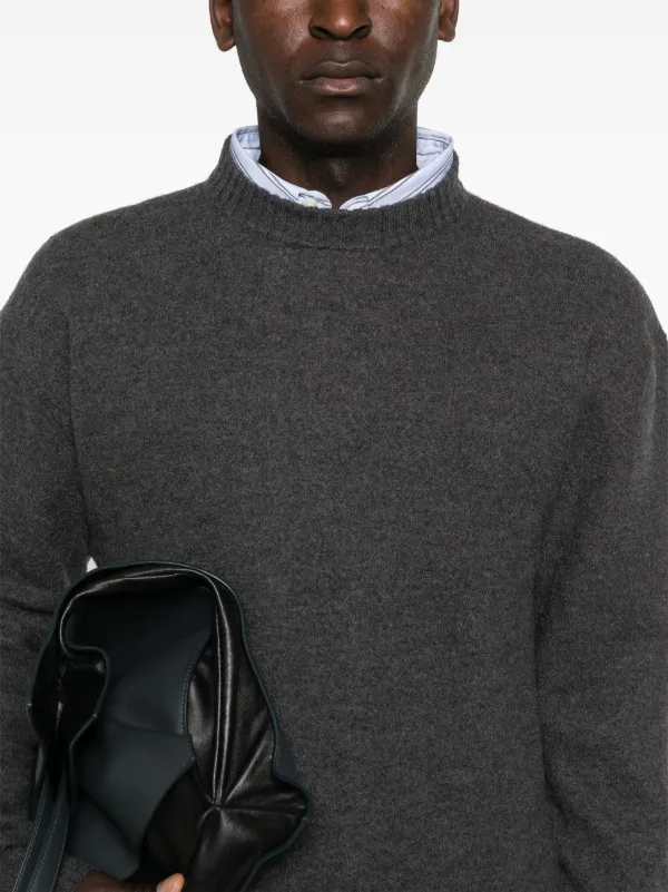 JIL SANDER グレー クルーネックニット Jil Sander クルーネック セーター | グレー | FARFETCH JP