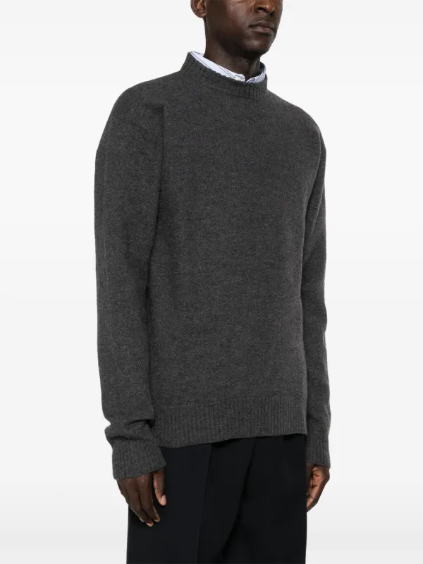 JIL SANDER グレー クルーネックニット Jil Sander クルーネック セーター | グレー | FARFETCH JP