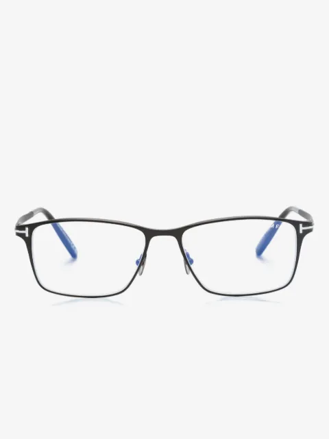 TOM FORD Eyewear Armação de óculos retangular T-hinge