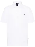 BOSS logo-appliqué polo shirt - White