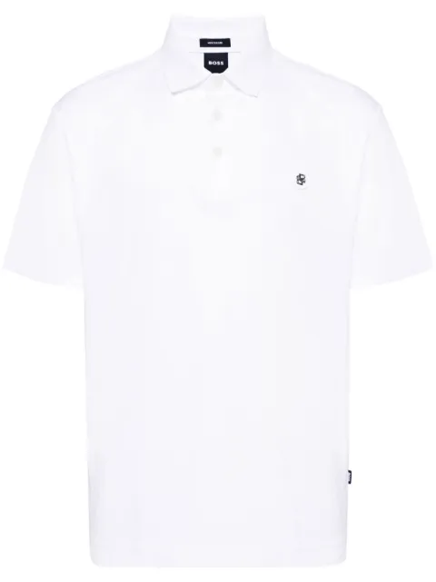 BOSS logo-appliqué polo shirt