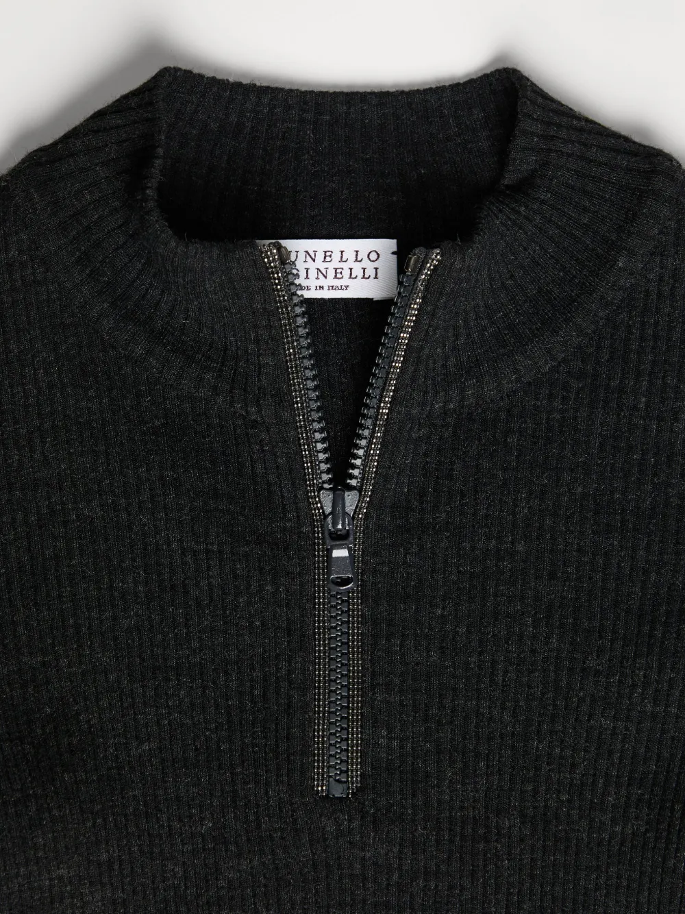 Brunello Cucinelli Kids Trui met rits Zwart