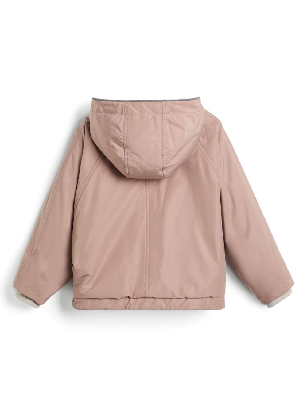 Brunello Cucinelli Kids Taffeta jack met moniliketting - Roze