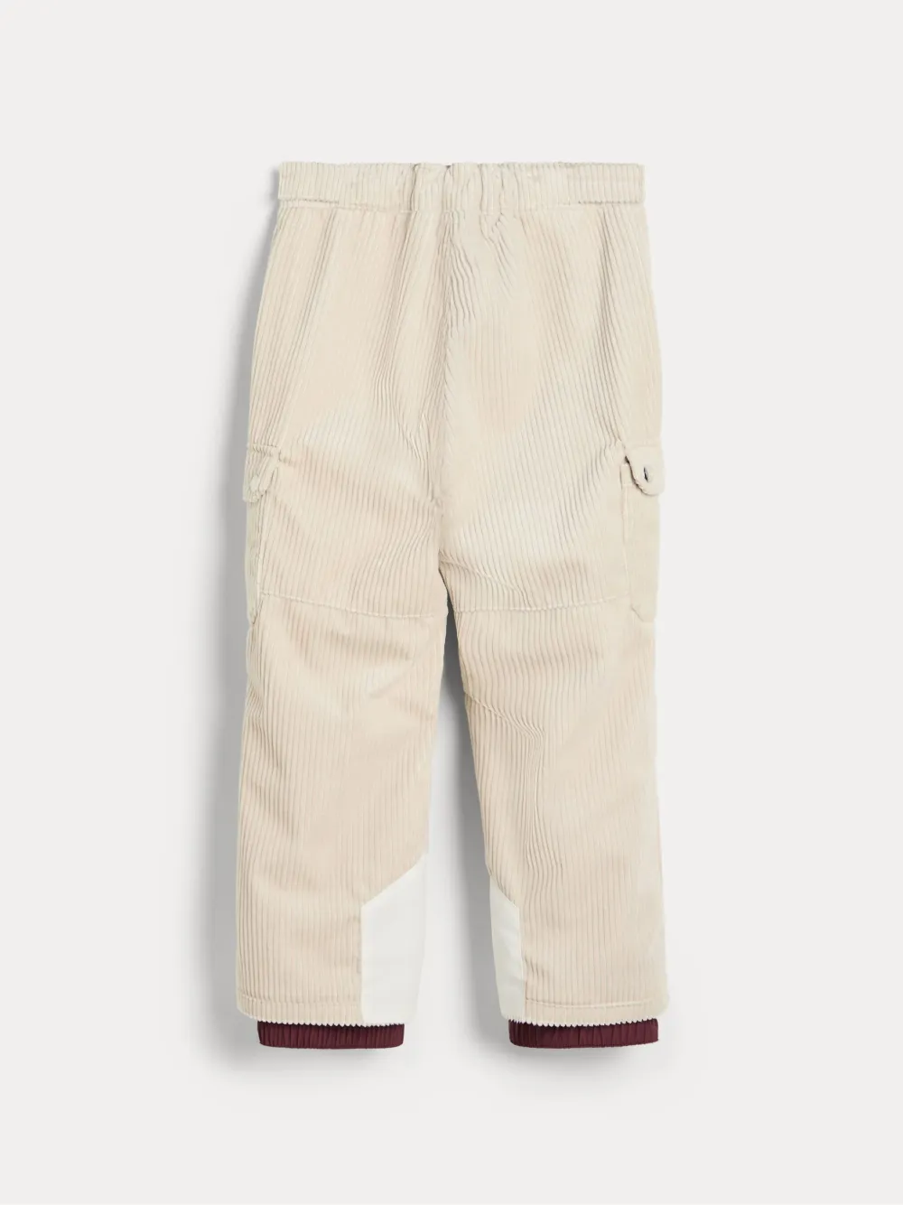 Brunello Cucinelli Kids Ribfluwelen broek Beige