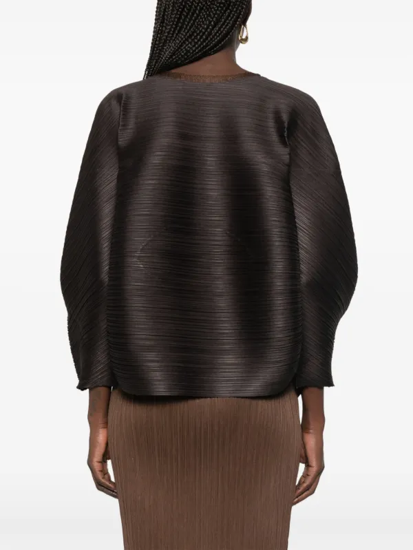 Pleats Please Issey Miyake UFO Blouse | Brown | FARFETCH
