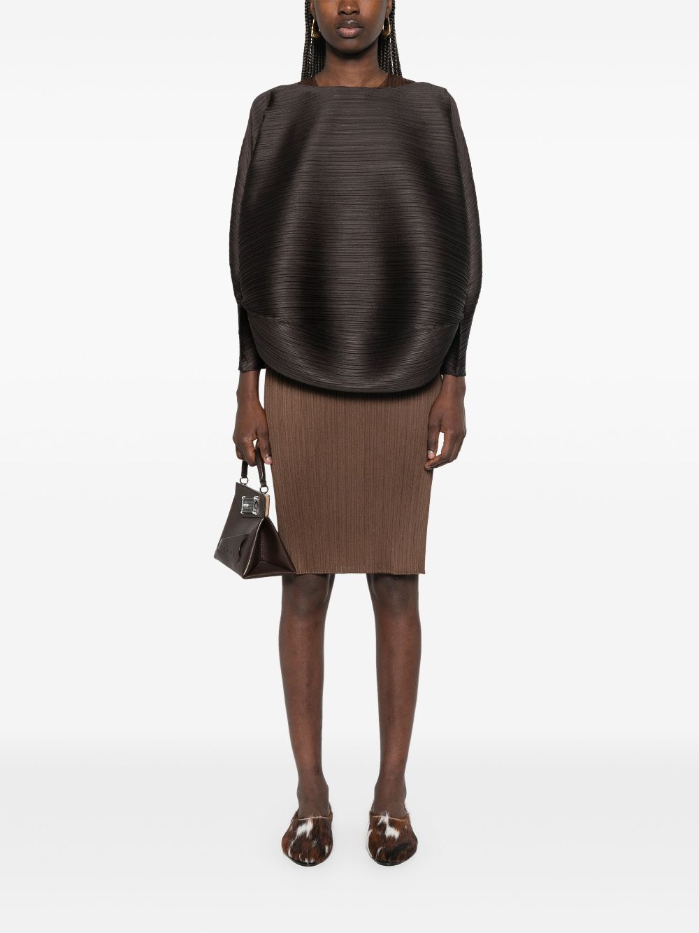 Pleats Please Issey Miyake UFO blouse - Bruin