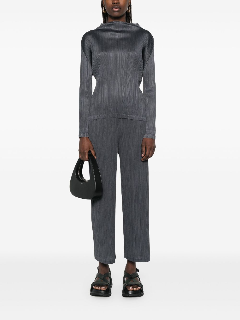 Pleats Please Issey Miyake MC December broek - Grijs