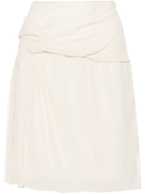 Christian Dior 2010 draped silk miniskirt Women