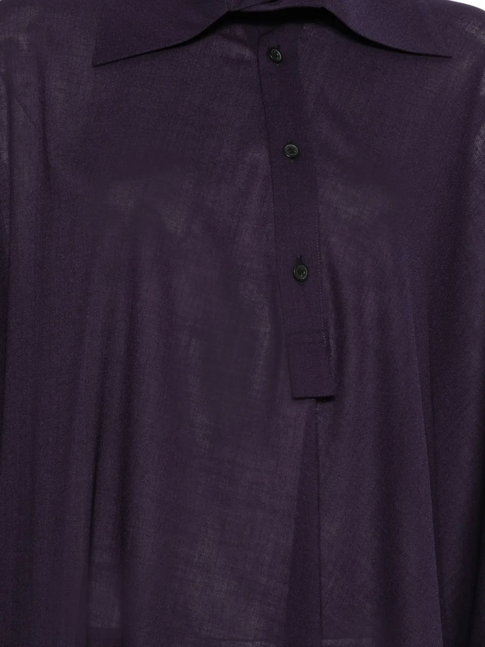 Issey Miyake Enclothe blouse Paars