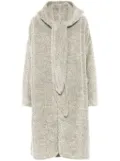 Issey Miyake wool loop warn coat - Grey