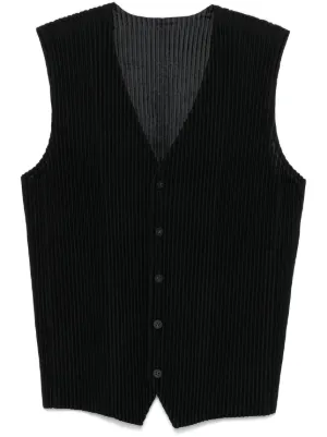 ISSEY MIYAKE HOMME PLISSE ベスト タンクトップ  黒