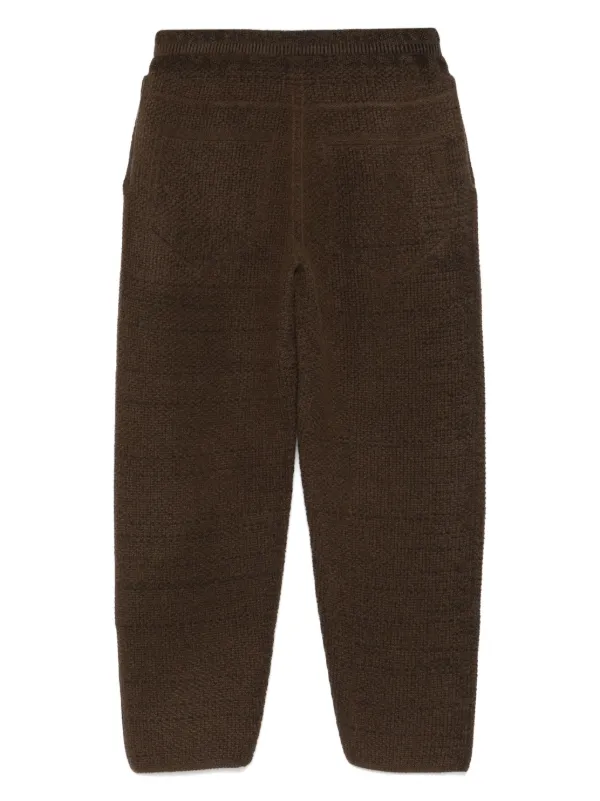 Homme Plissé Issey Miyake Rustic Trousers | Brown | FARFETCH