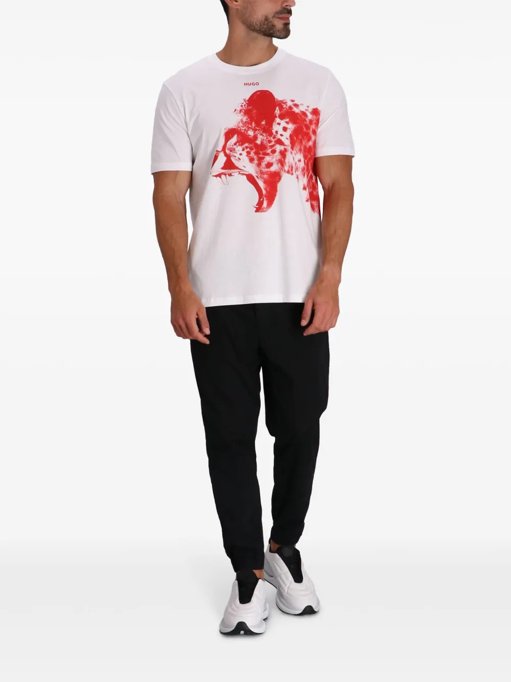 HUGO Zijden T-shirt - Wit