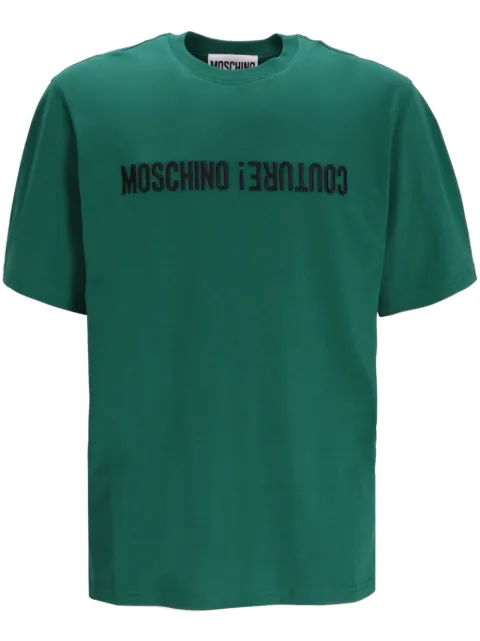 Moschino playera con logo estampado