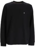BOSS logo-patch crew-neck sweatshirt - Black