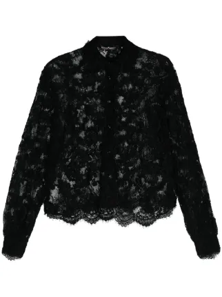 Ermanno Scervino Lace Shirt | Black | FARFETCH GR