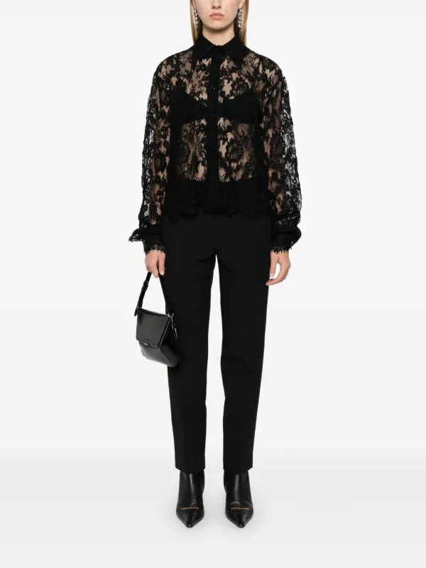 Ermanno Scervino Lace Shirt | Black | FARFETCH