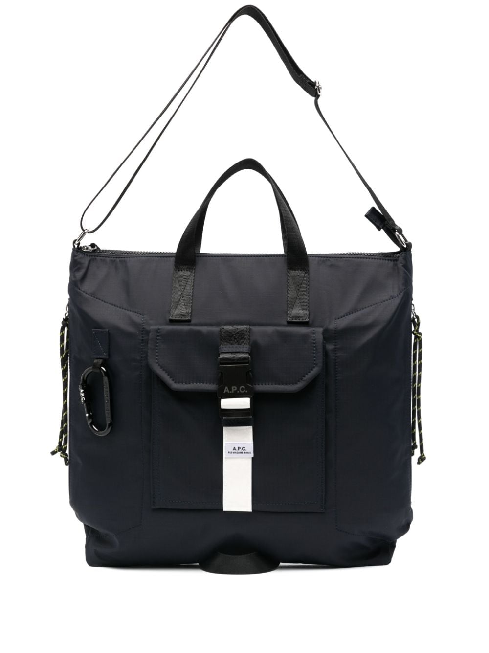 Apc Logo-tag Tote Bag In Blue