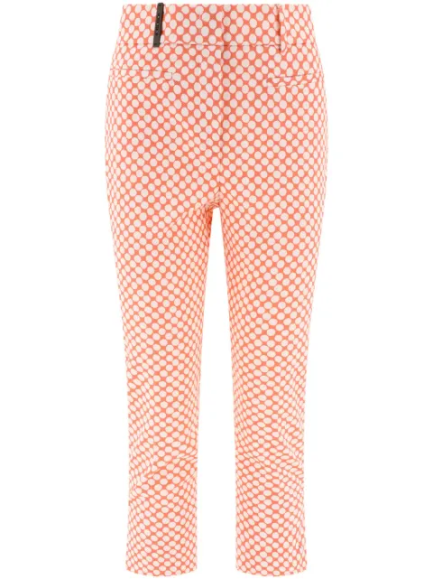 Peserico pantalones con estampado de lunares
