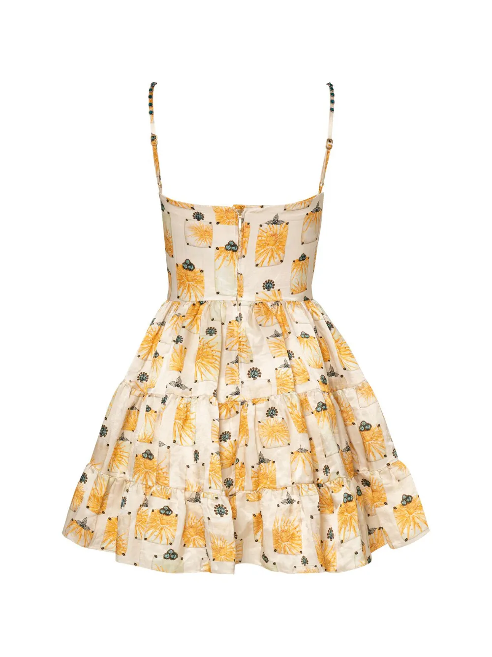 Agua By Agua Bendita Lima mini-jurk Beige