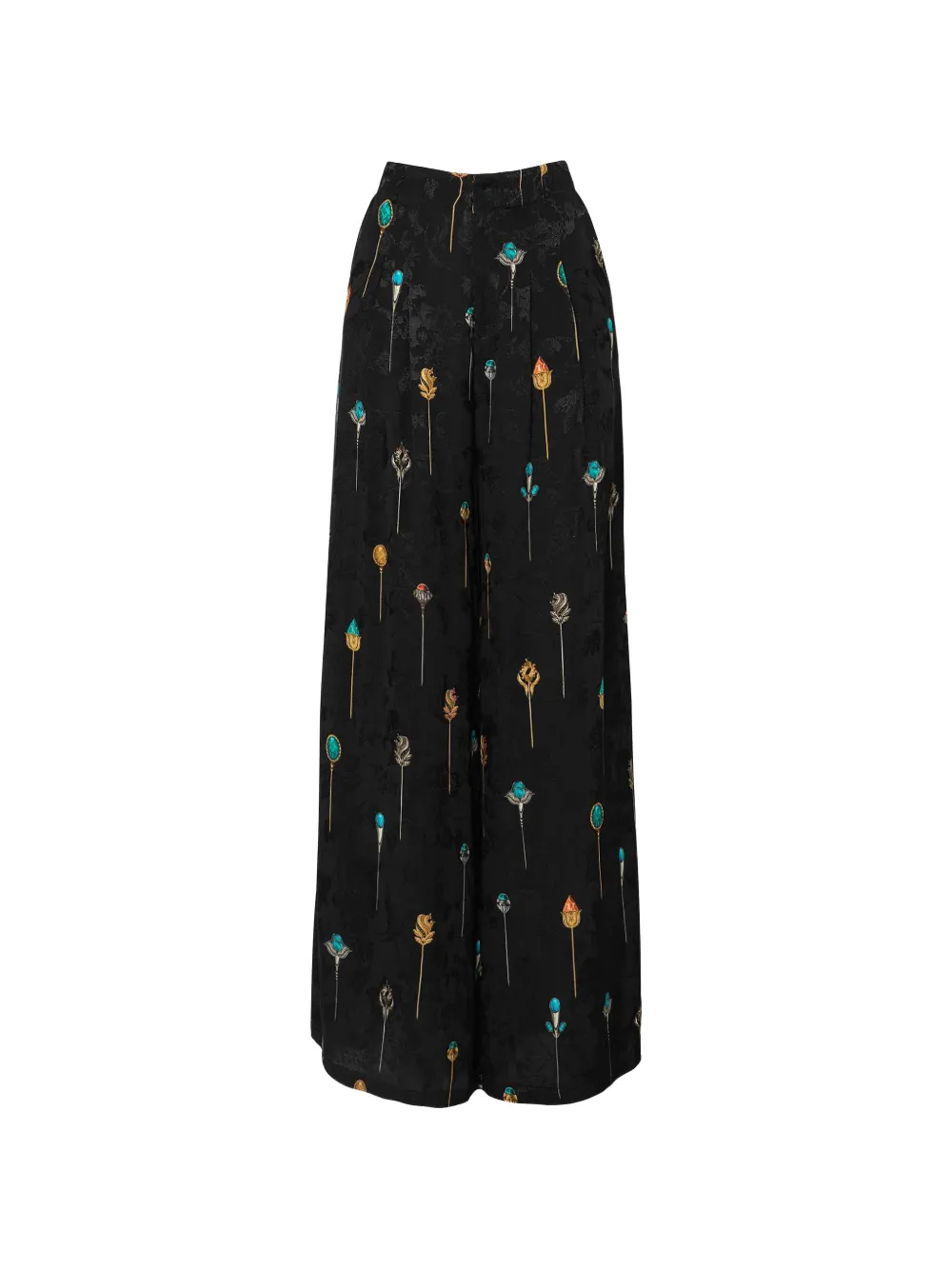 Agua By Agua Bendita Pantaloni a palazzo con stampa - Nero