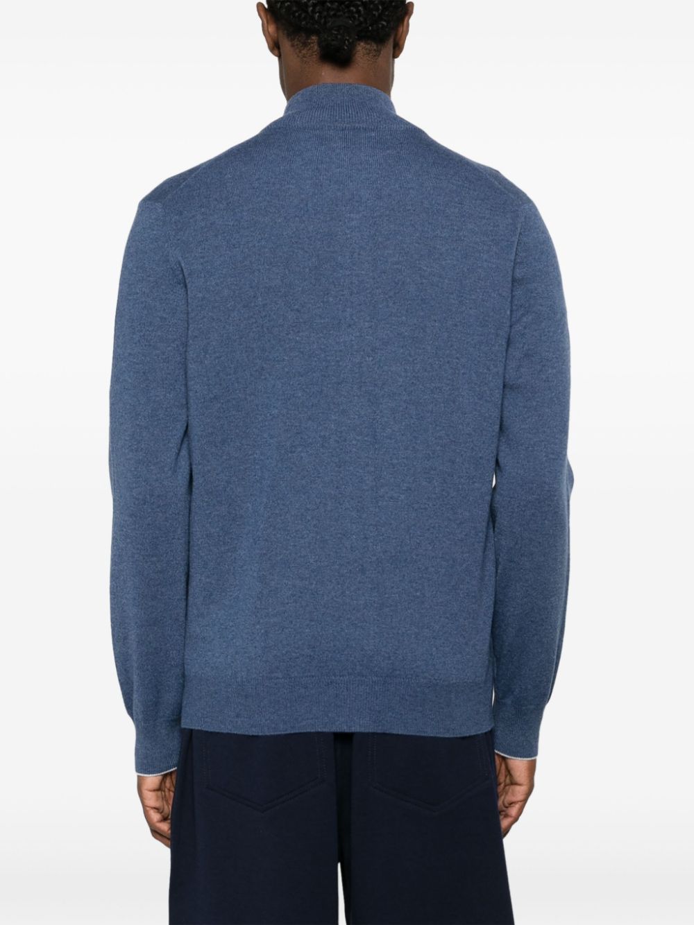 Brunello Cucinelli zip-up cashmere jumper Men