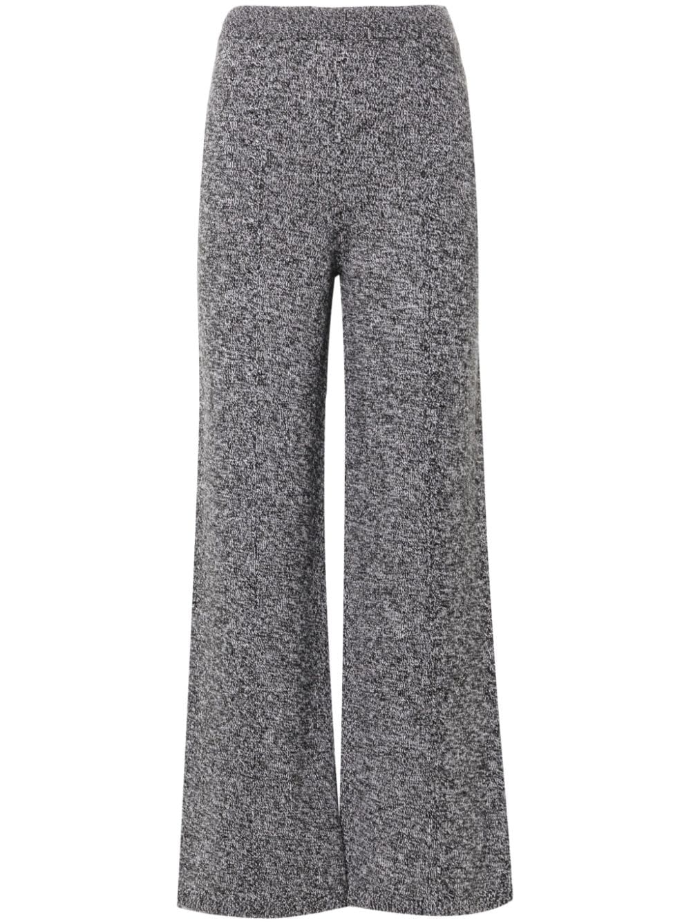 Ermanno Scervino Knitted Wide-leg Trousers In Grey