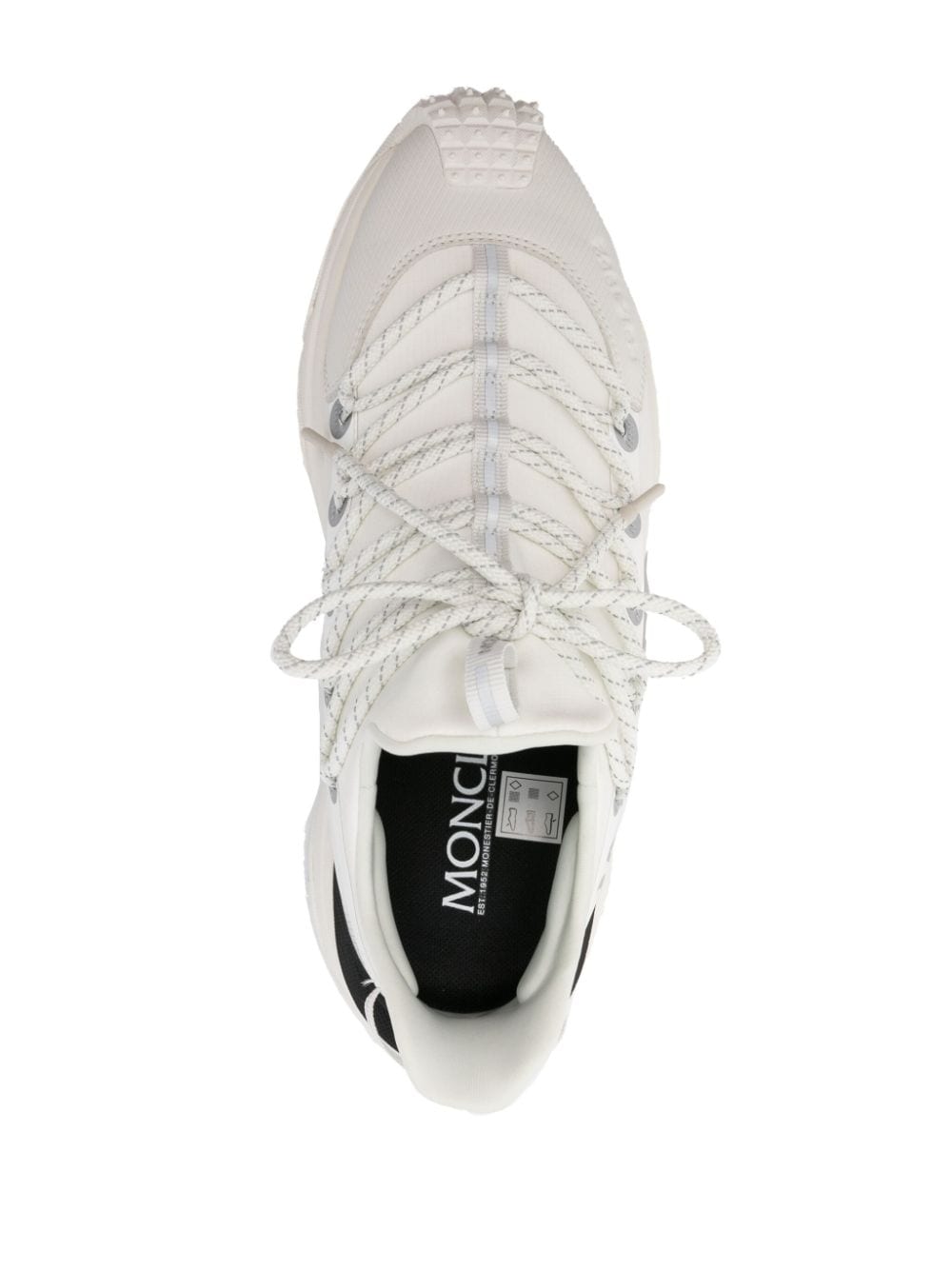 Shop Moncler Trailgrip Lite 2 Lace-up Sneakers In White