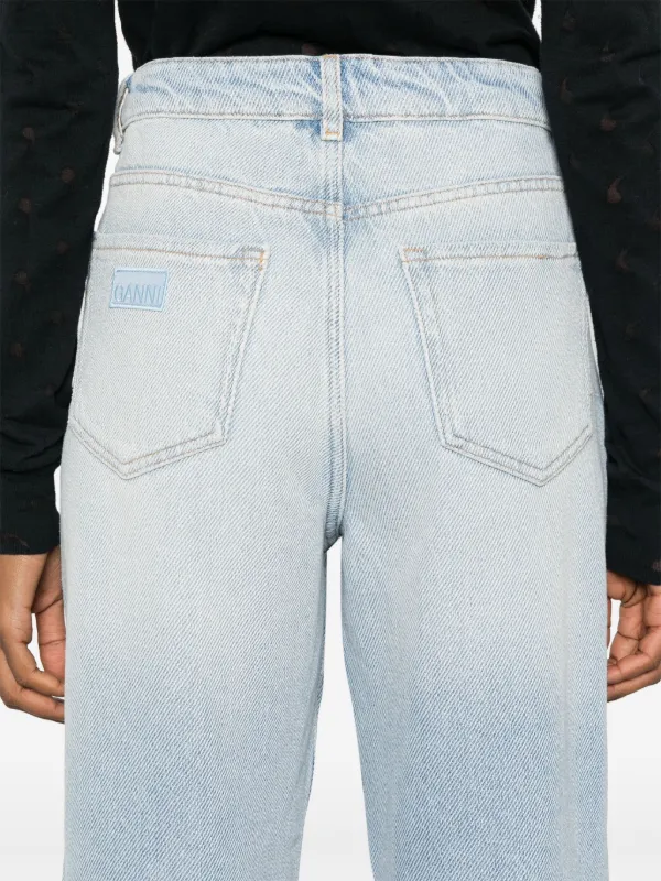 GANNI Overdyed Heavy Izey Jeans | Blue | FARFETCH