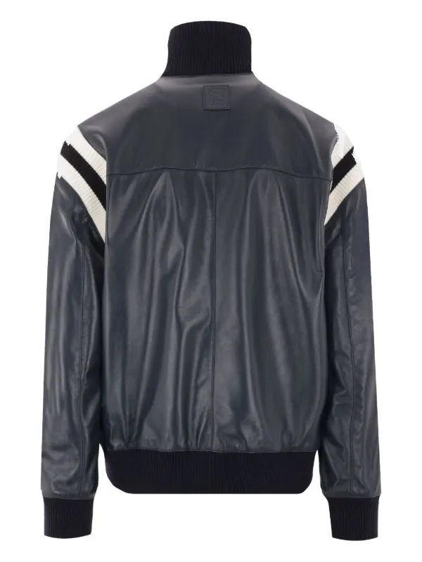 LOEWE レザージャケット | ブルー | FARFETCH JP