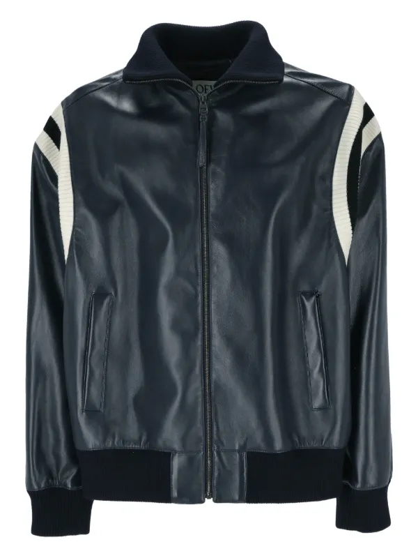 LOEWE レザージャケット | ブルー | FARFETCH JP