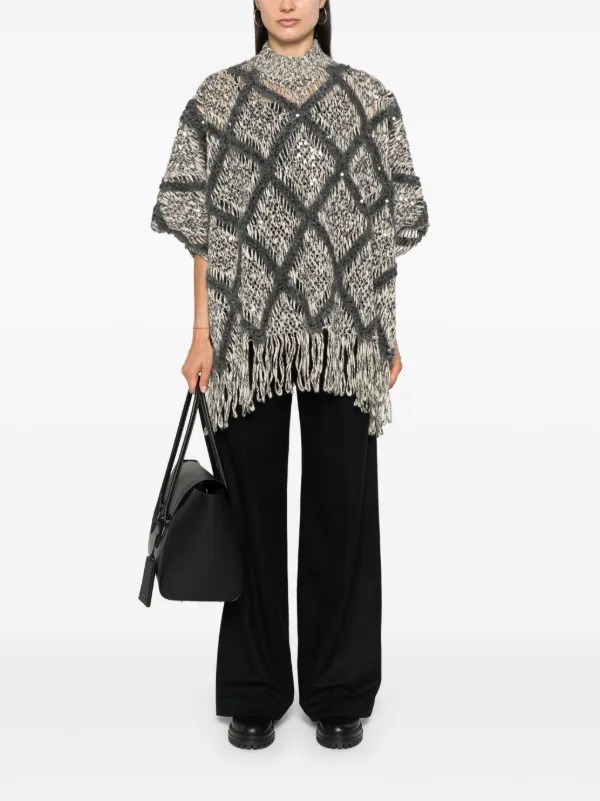 BRUNELLO CUCINELLI モニーレブラック Brunello Cucinelli モニーレディテール ワイドパンツ | ブラック