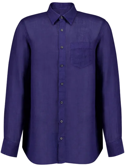 120% Lino long-sleeve button-up shirt