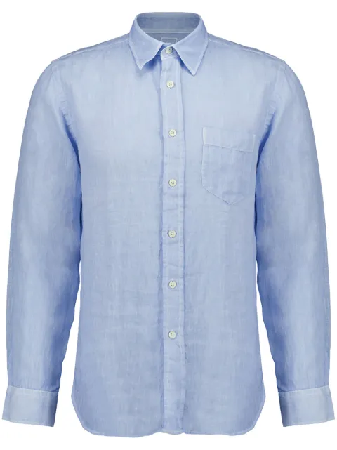 120% Lino camisa manga larga