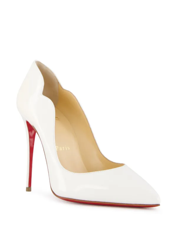 Christian Louboutin 100mm Hot Chick Pumps | White | FARFETCH