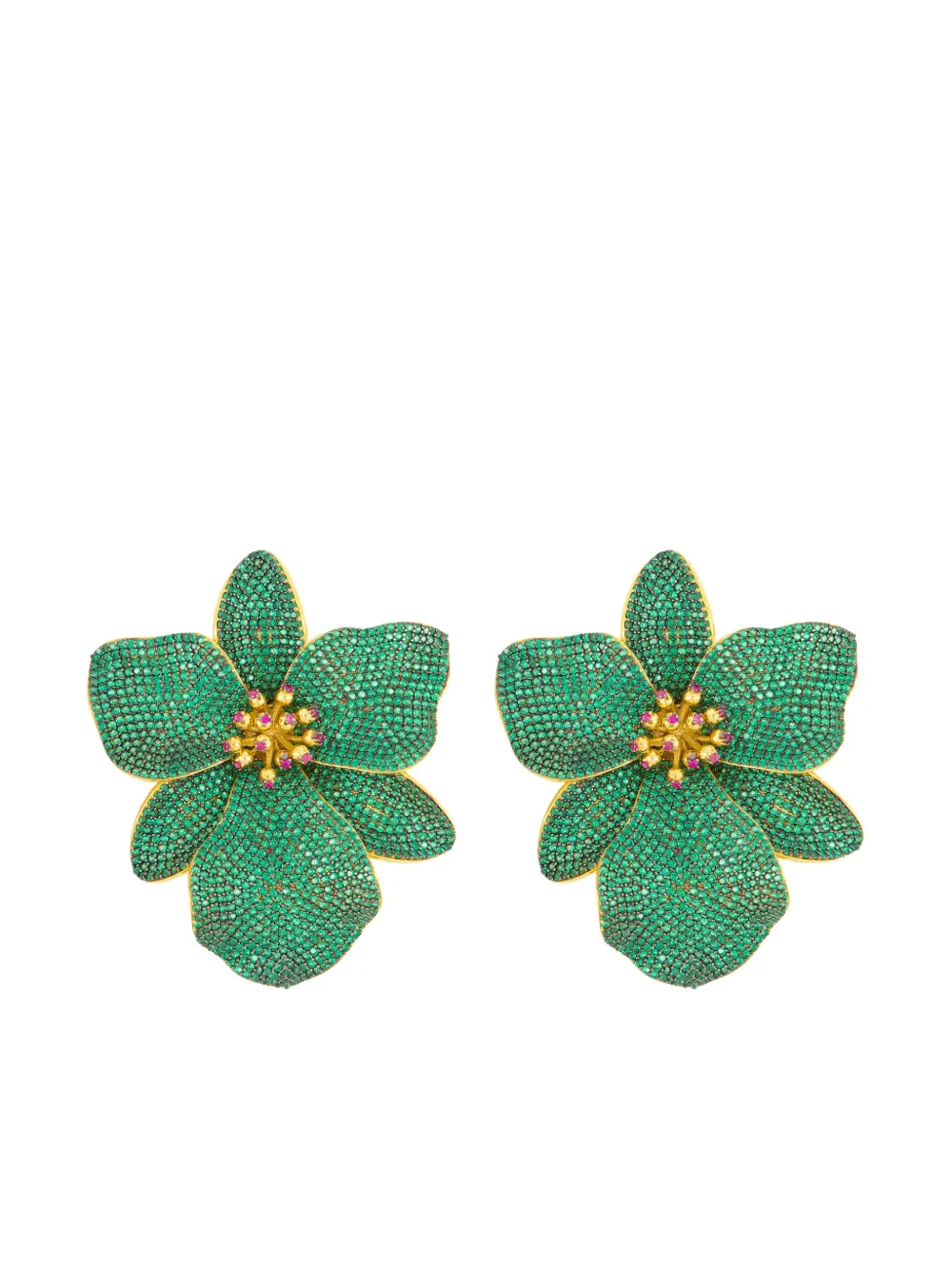 Begüm Khan Orecchini Singapore Orchids - Oro