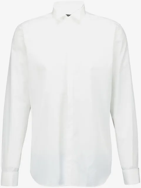 Corneliani chemise en popeline à manches longues