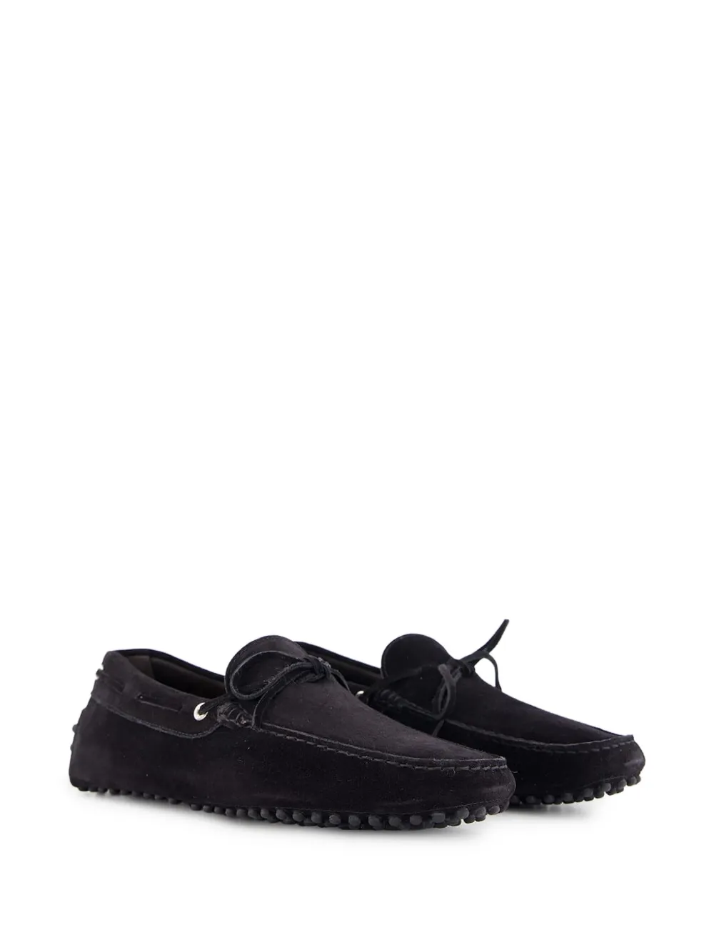 Aurélien suede boat shoes Black