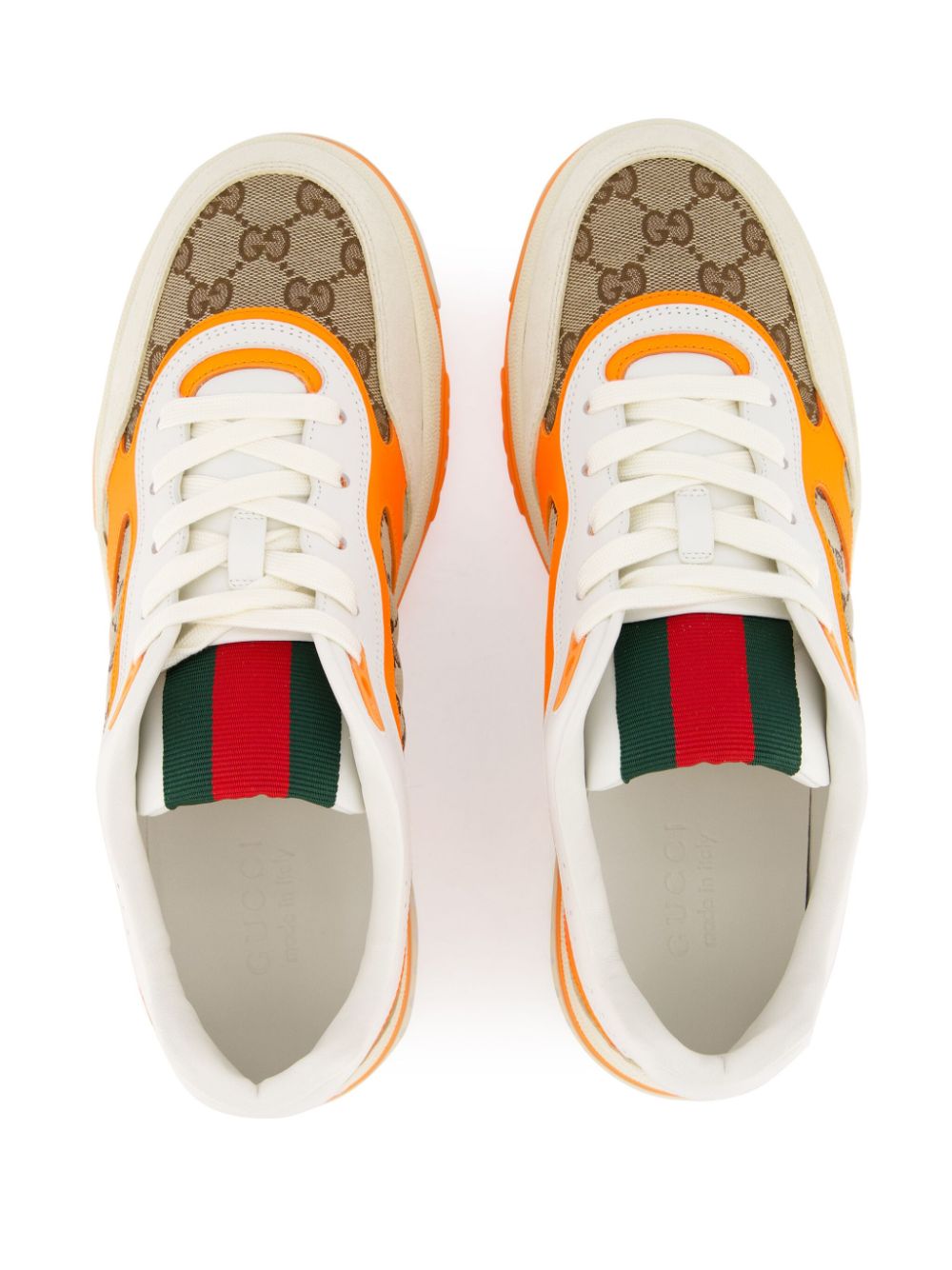 Gucci Re-Web sneakers met vlakken Wit