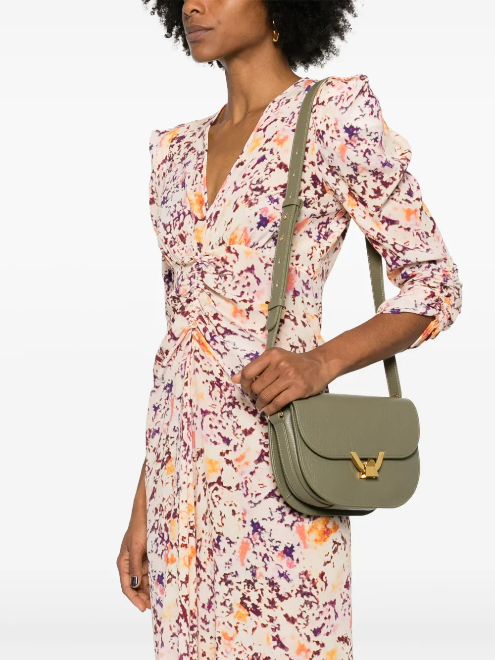 Coccinelle Dew kleine crossbodytas - Groen