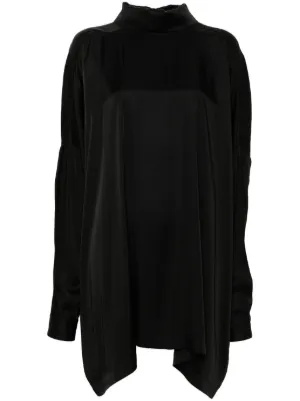 Yohji Yamamoto Asymmetric Shirt | Black | FARFETCH